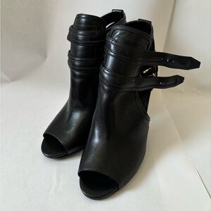 Michael by Michael Kors open toe booties - black, size 9